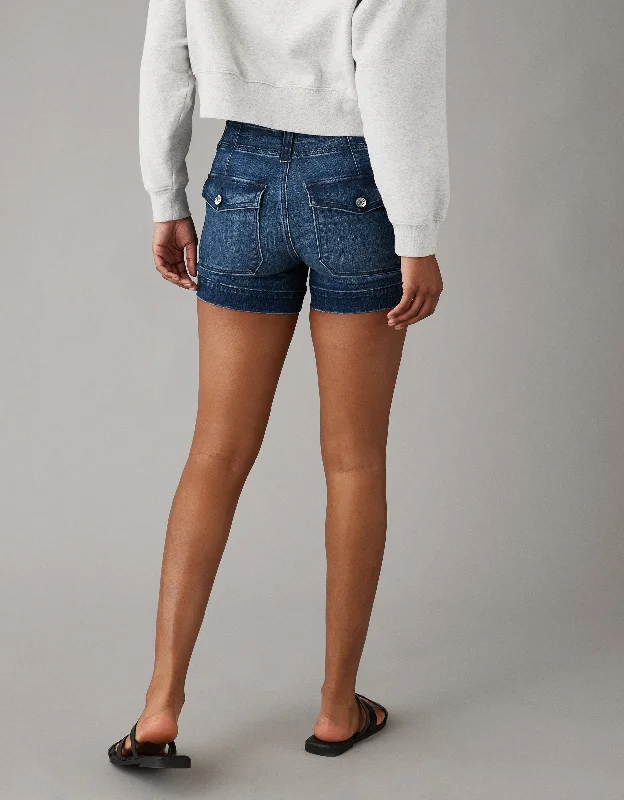 Must-have For Autumn And Winter AE Next Level Denim Midi Short