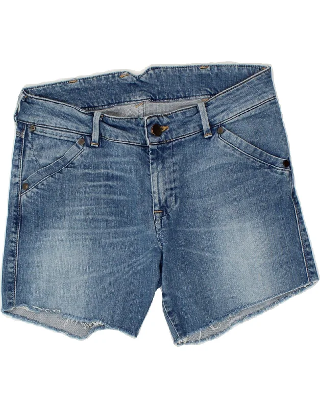 Comfortable Jackets WRANGLER Womens Iris seasonal Denim Shorts W28 Medium Blue Cotton
