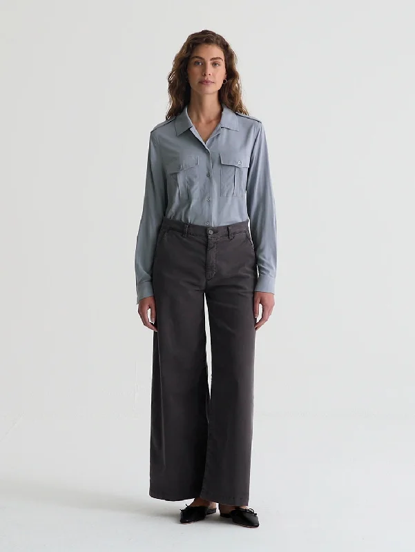 Windbreaker fashion Caden Straight Trouser - Sulfur Misty Grey