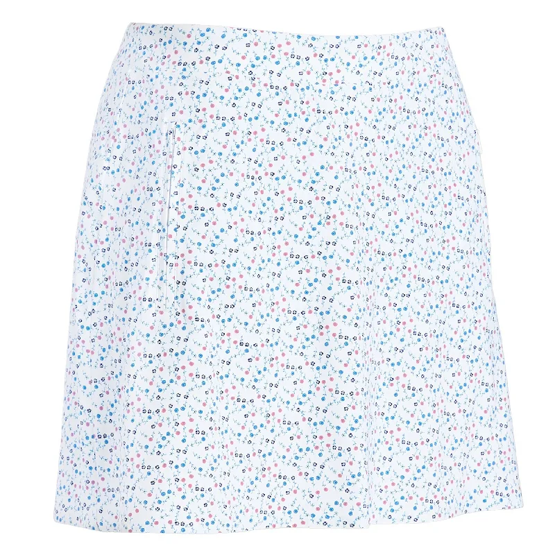 Street Cool Womens Icon Camo Silky Tech Nylon A-Line Skort Snow - SS25