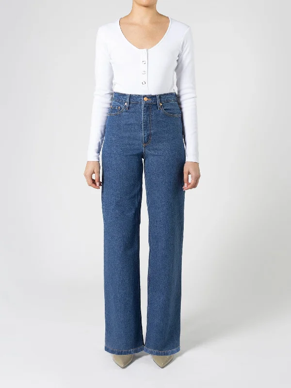 College Style Milla Jean Long Parisian Indigo