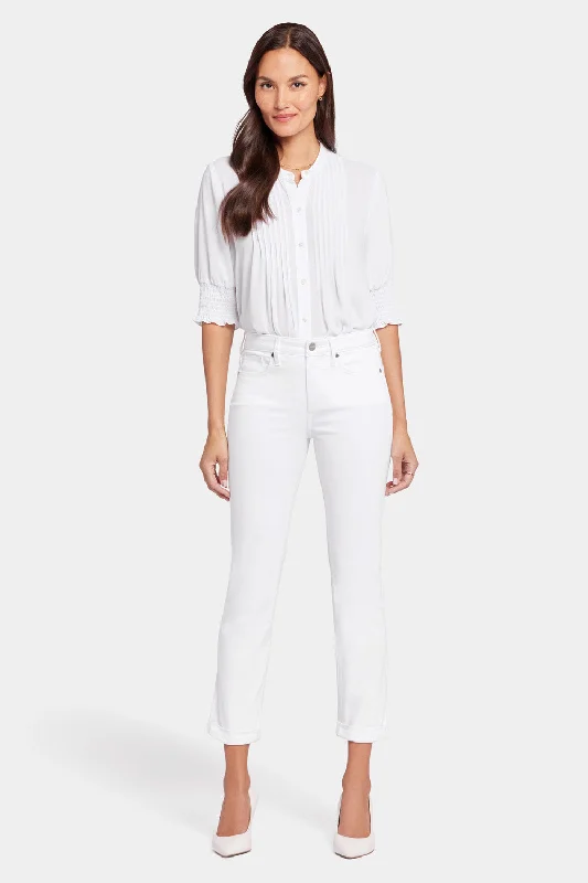 Energy Wear Sheri Slim Ankle Jeans - Optic White