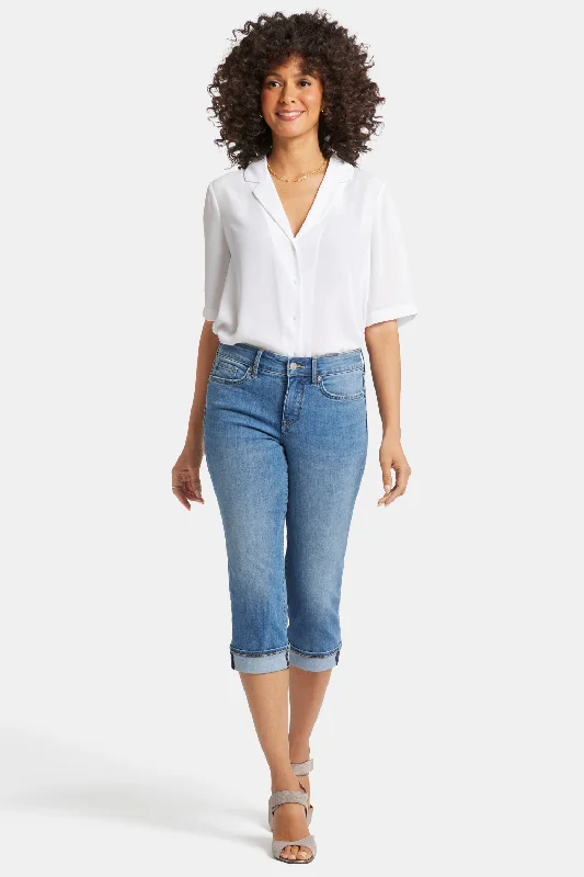 Personalized Wear Marilyn Straight Crop Jeans - Water Canyon