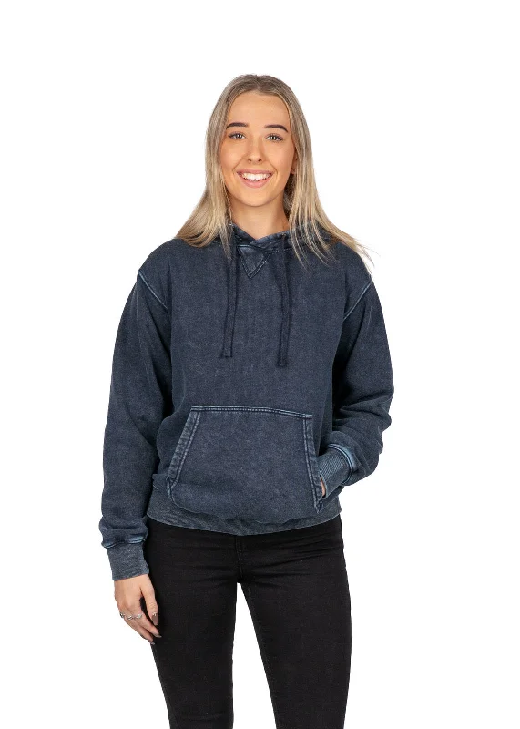 Street Style Ramo Ladies'/Junior's Stone Wash Fleece Hoodie (F363UN)