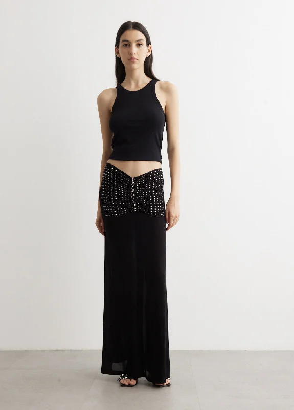 Relaxed Dresses Jersey Studded Skirt
