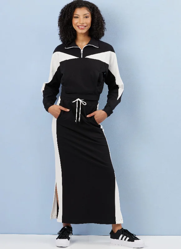 Advanced Customization Simplicity Knit Top & Skirt S3035