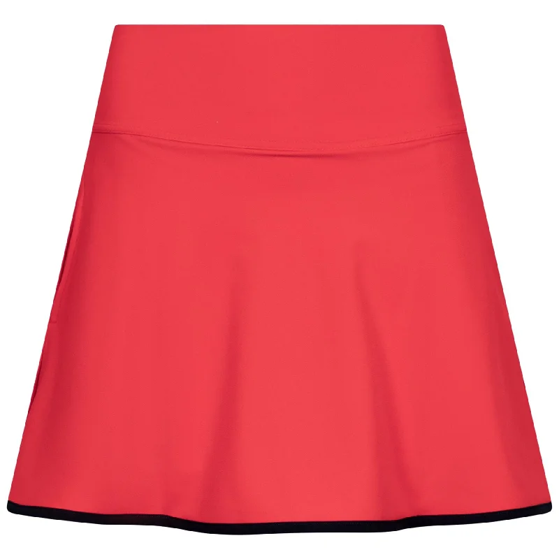 Fashionable And Versatile Womens Flare Skirt Red - SS25