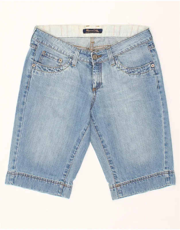 Effortless Wear MASSIMO DUTTI Womens Denim Shorts W31 Medium Blue