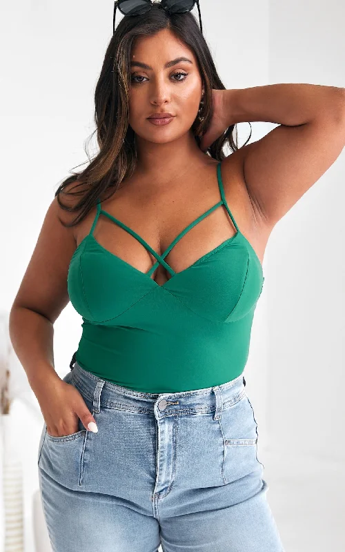 Elegant Design Neve Top - Forest Green