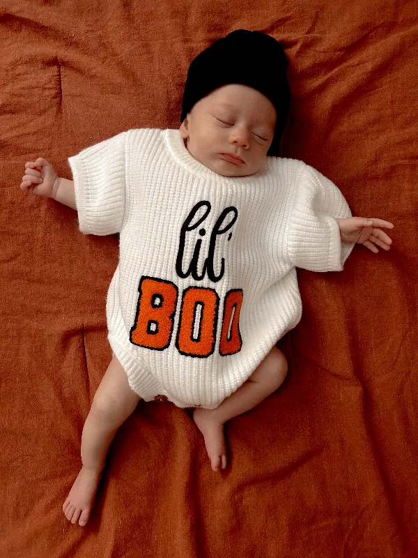Classic Retro Sweater Romper, Lil Boo