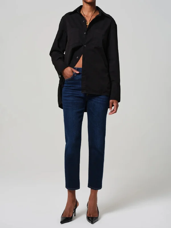 Fashionable and casual Caia High Rise Straight Jean - Lotus