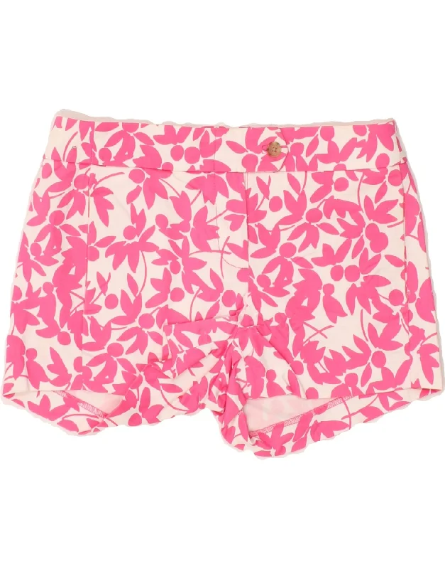 Summer Selection J. CREW Womens Chino Shorts US 00 2XS W28  Pink Floral Cotton