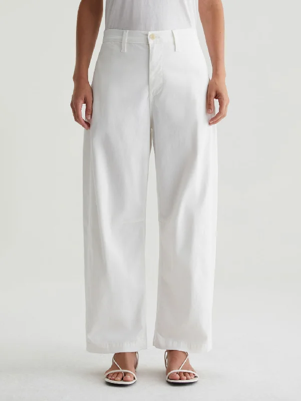 Bright Colors Fiona High Rise Barrel Pant - Powder