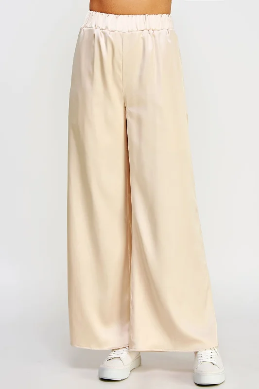 Trendy Casuals Strut & Bolt Women's Jeans Leg Satin Pants