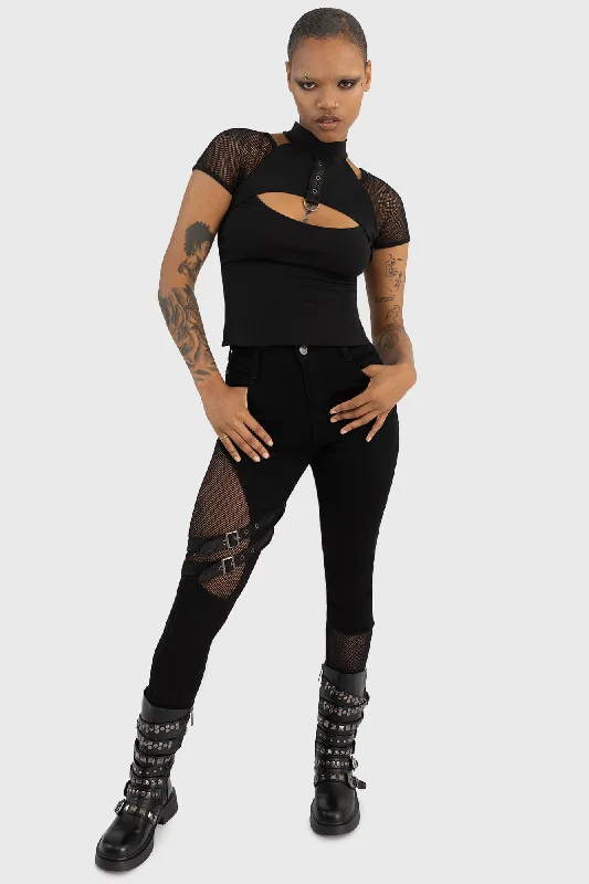 Elegant Style Downfall Jeans