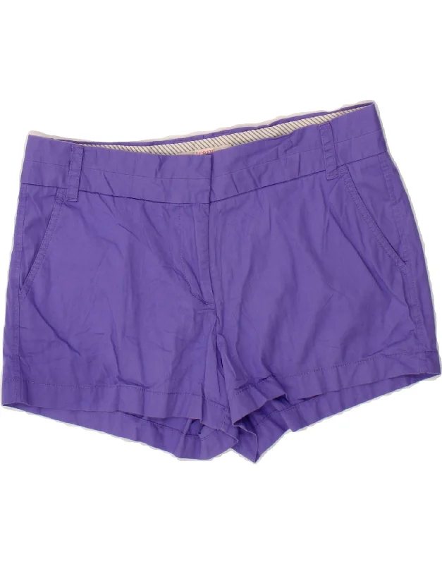 Fashion Style J. CREW Womens Broken In Chino Shorts US 10 Large W32 Purple Cotton