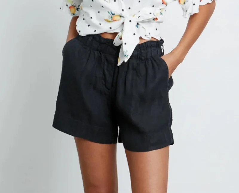 British Style Monty Short In Black