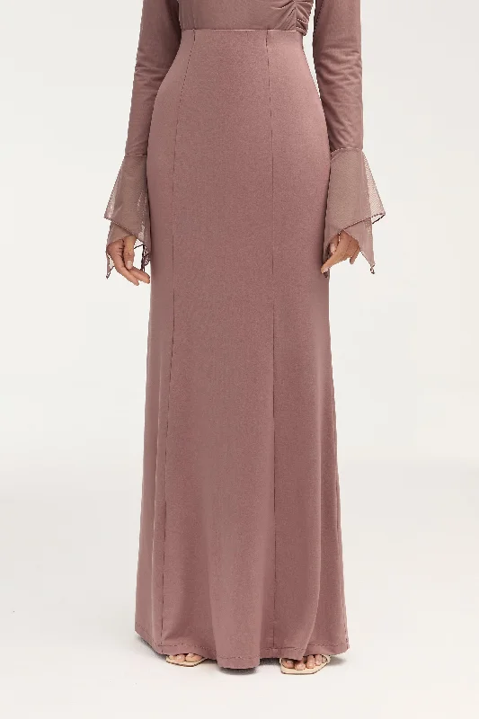 Personal Charm Andrea Jersey Maxi Skirt - Twilight Mauve