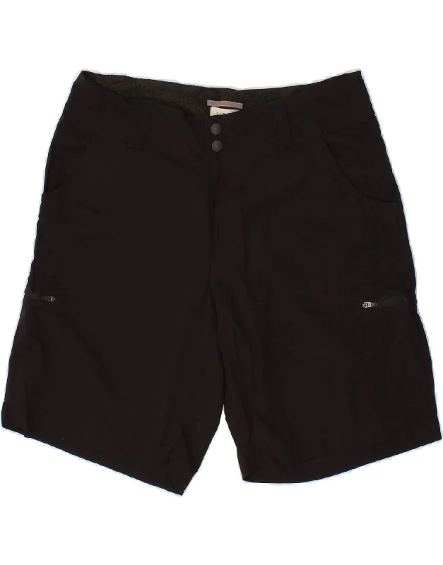 Classic Items L.L.BEAN Womens Cargo Shorts US 10 Large W32  Black Nylon