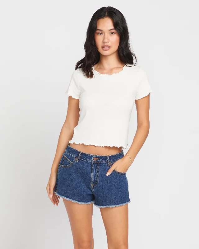 Casual Choice 1991 Stoned Denim Shorts - Ltwt Vintage