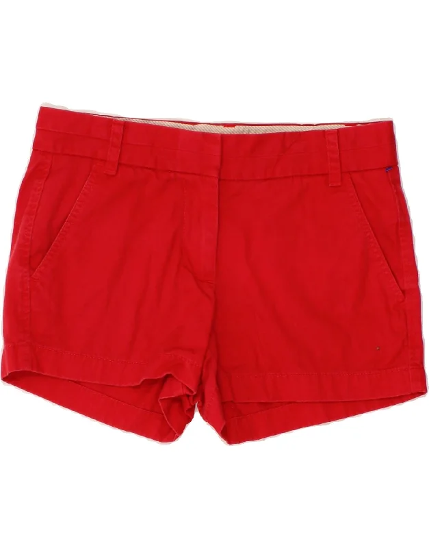 Lazy Style J. CREW Womens Broken In Chino Shorts US 4 Small W32  Red Cotton