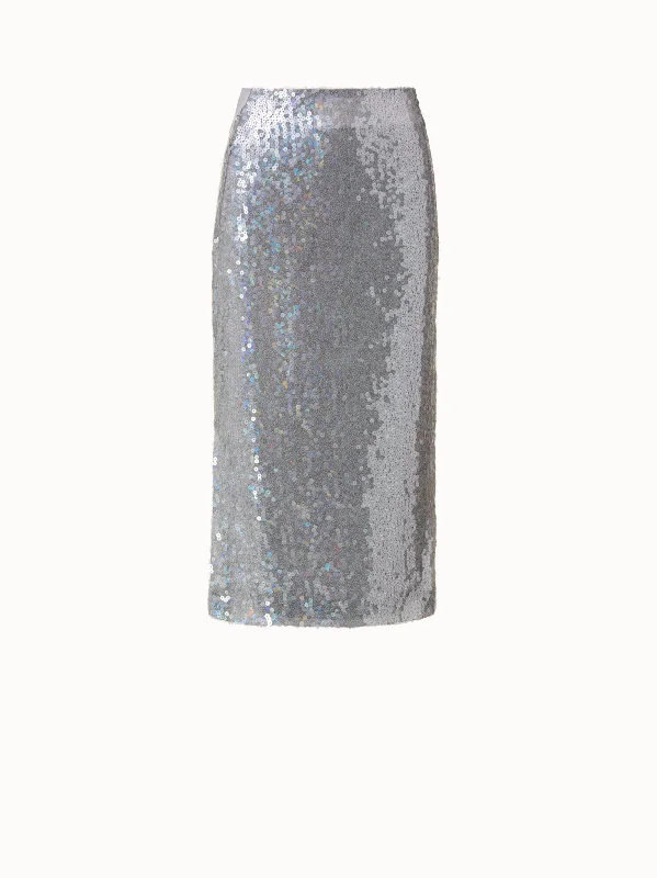 Versatile Style Sequins Pencil Skirt