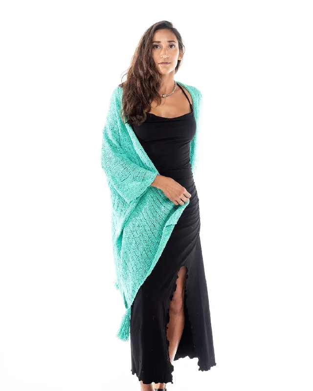 High-quality Fabrics Knitted Open Front Top Shawl Line