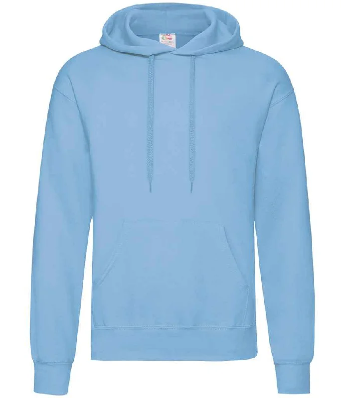 Basic Comfort Fruit of the Loom Classic Hooded Sweatshirt | Sky Blue
