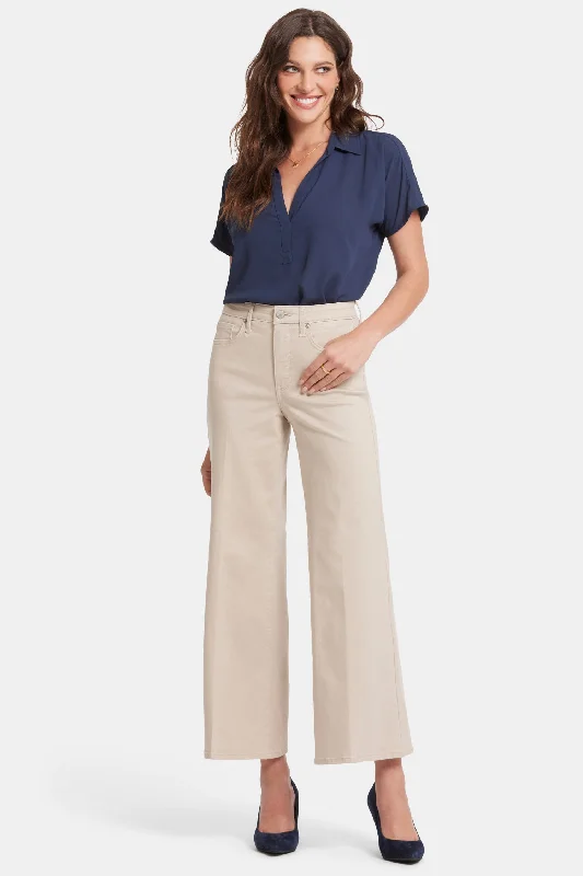 Urban Style Mia Palazzo Ankle Jeans - Feather