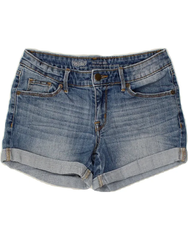 Comfortable And Cold-proof MOSSIMO Womens Mid Rise Denim Shorts US 4 Small W27  Blue Cotton