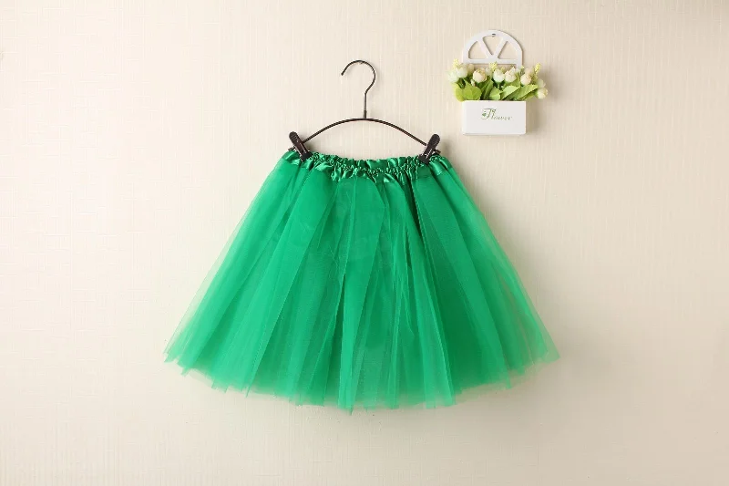 Layered Style New Adults Tulle Tutu Skirt Dressup Party Costume Ballet Womens Girls Dance Wear, Green, Adults