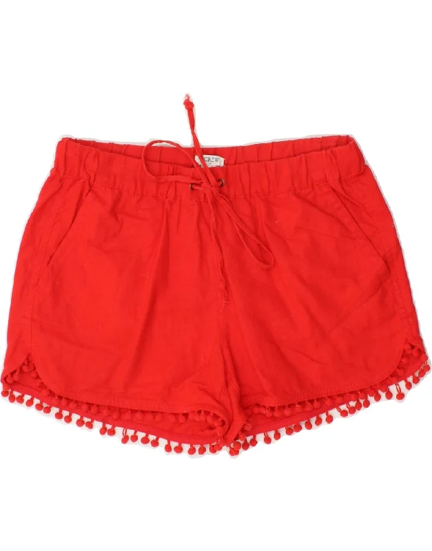Noble And Elegant J. CREW Womens Shorts UK 2 2XS W28 Red Linen