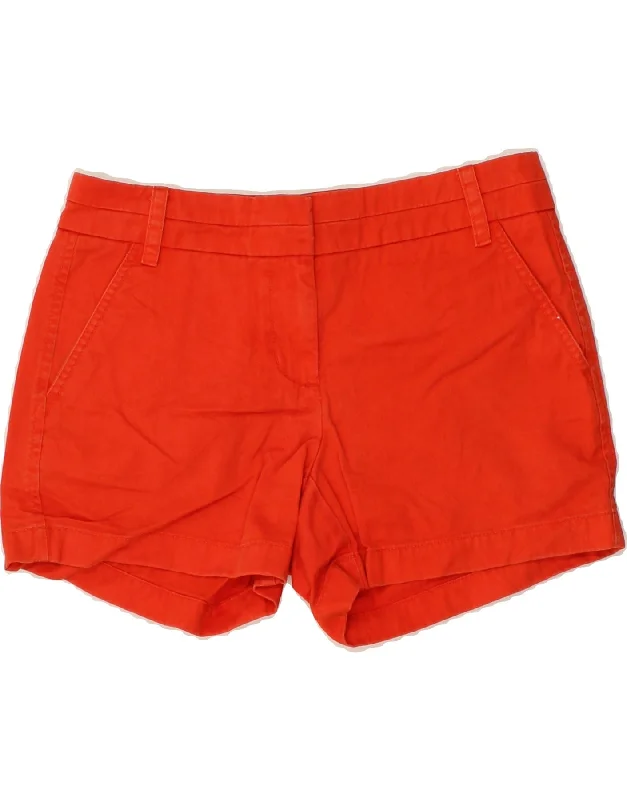Classic Retro J. CREW Womens Chino Shorts US 2 XS W25  Orange Cotton