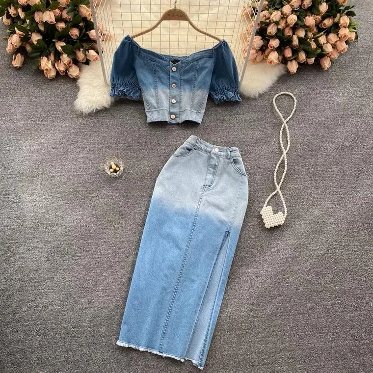 Street Style Laurel Denim Coord Set