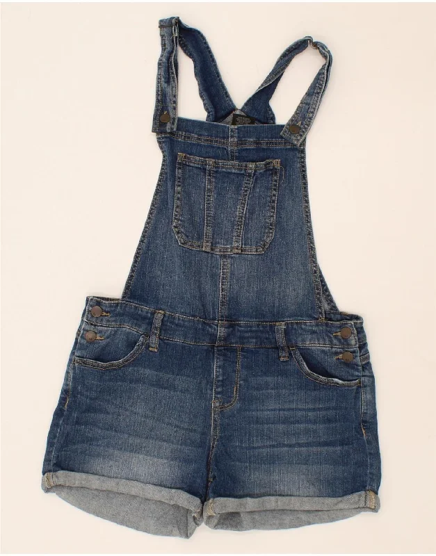 Wearable At Home Or Out MOSSIMO Womens Dungarees Denim Shorts Medium W32  Blue Cotton