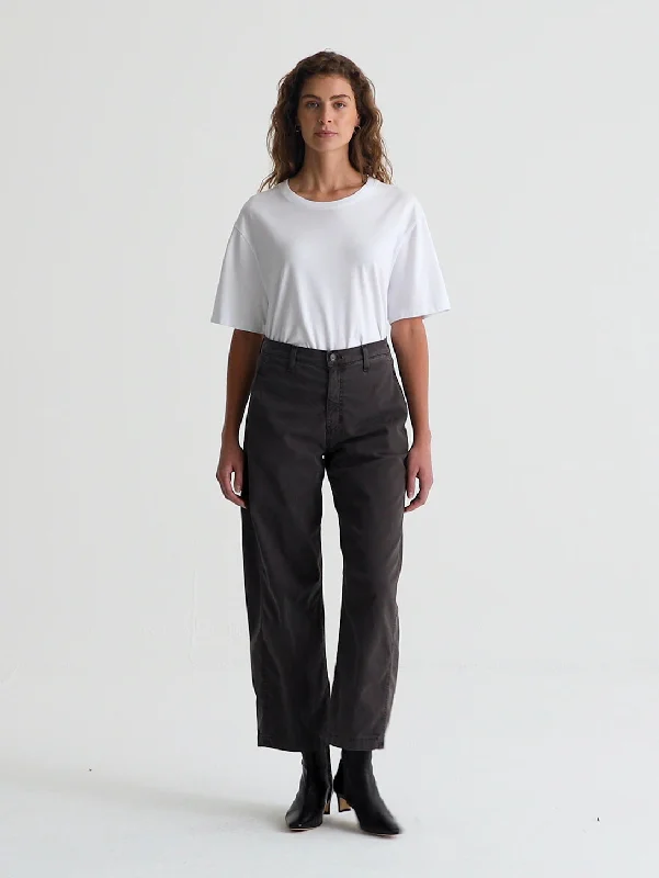 Simple And Comfortable Fiona High Rise Barrel Pant - Sulfur Misty Grey