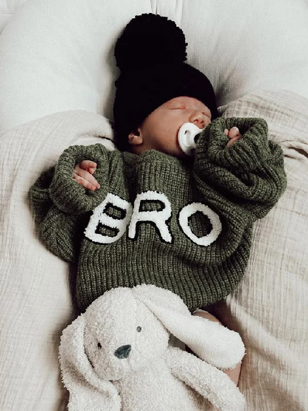 Cute Design Bro Knit Sweater, Wilderness