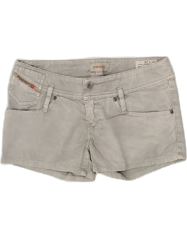 Comfortable Dresses DIESEL Womens Hot Pants W28 Medium  Grey Cotton