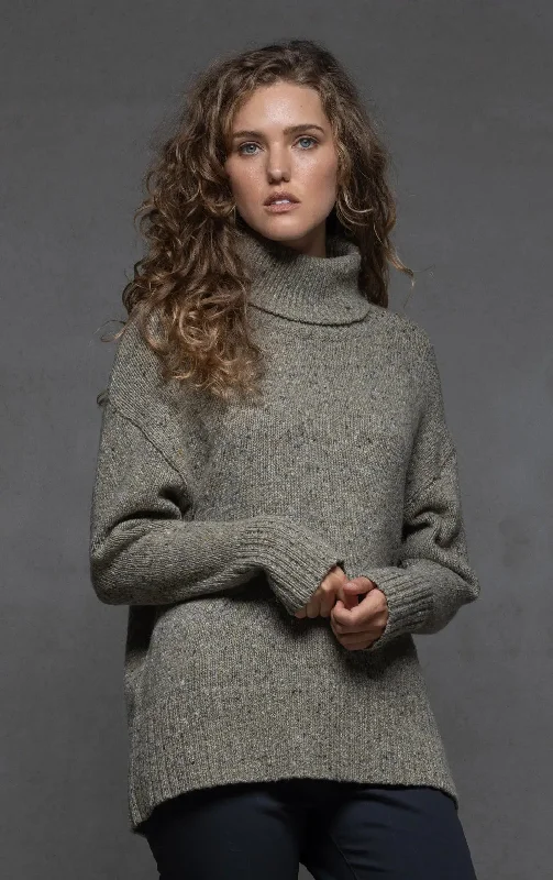 Round neck design 3GG MERINO ALPACA BLEND TURTLENECK