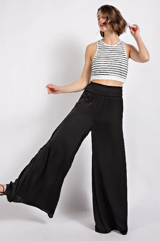 High-end Sense Gigio Women's Jeans Legged Pants Waist Smocking