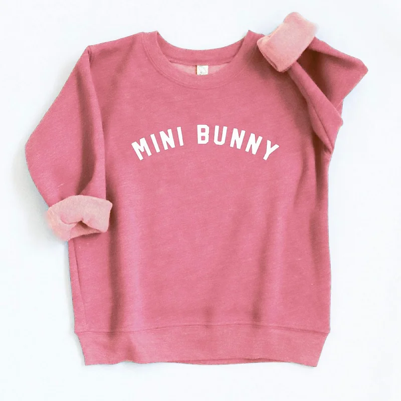 Versatile Items Mini Bunny Toddler Graphic Sweatshirt, Mauve