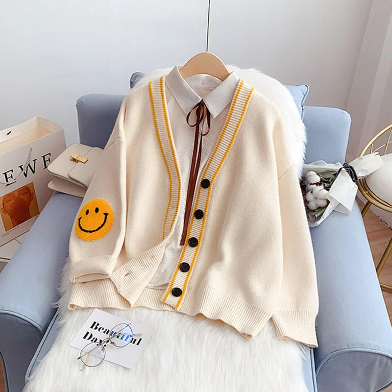Exquisite Design Lazy wind sweater cardigan coat sweater  5136