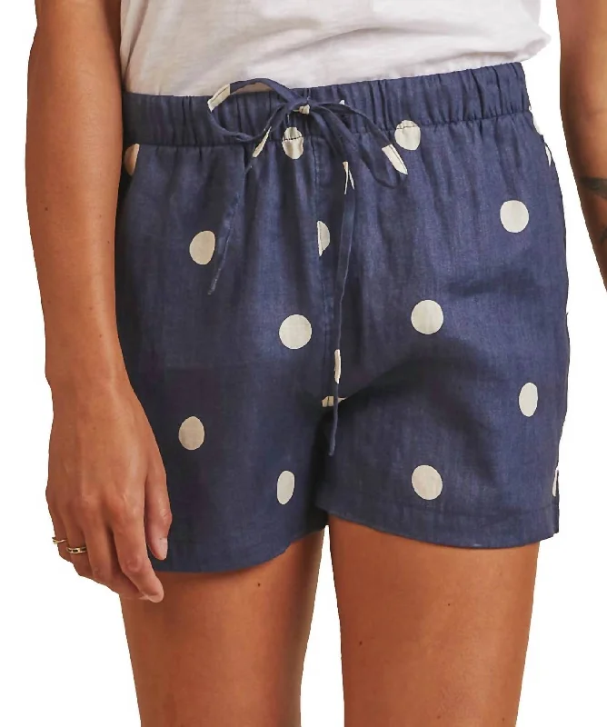 Elegant Classic Ione Shorts In Navy
