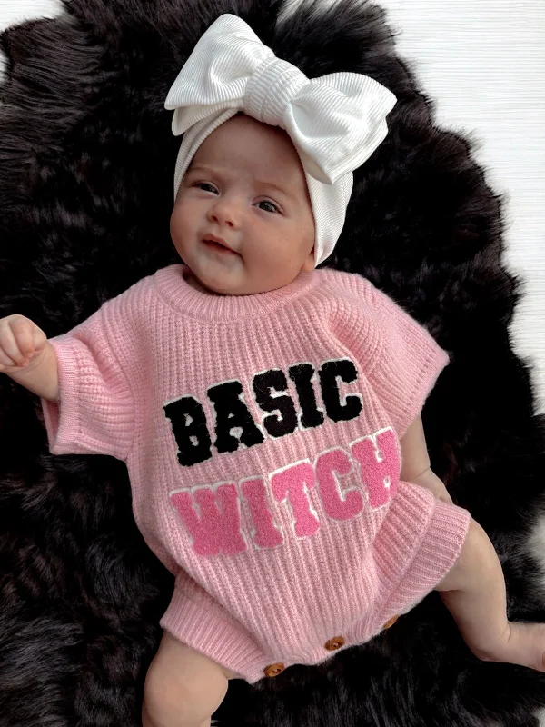 Retro Fashion Sweater Romper, Basic Witch