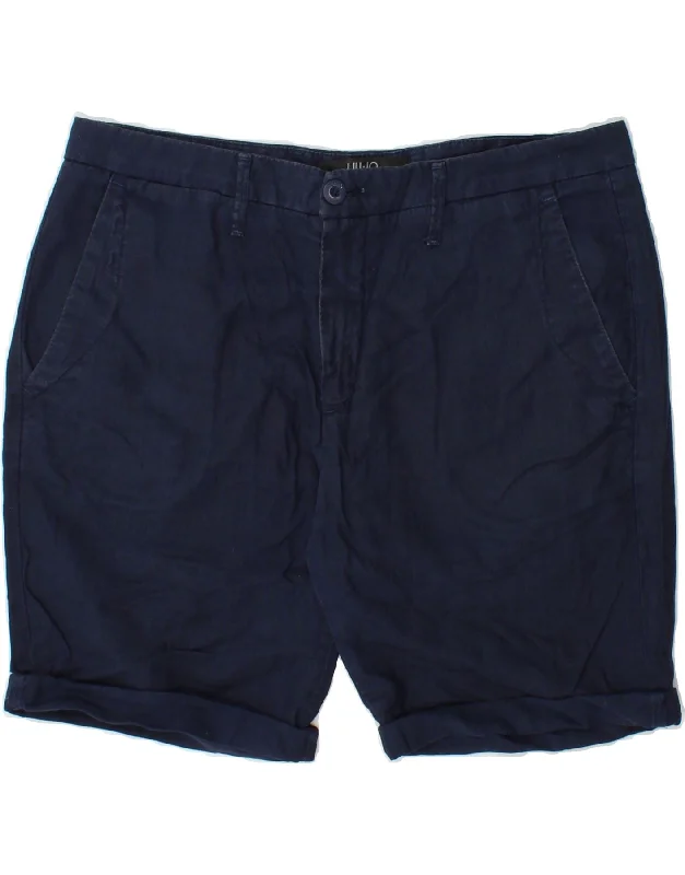 Sports Trend LIU JO Womens Uomo Chino Shorts IT 48 XL W34  Navy Blue