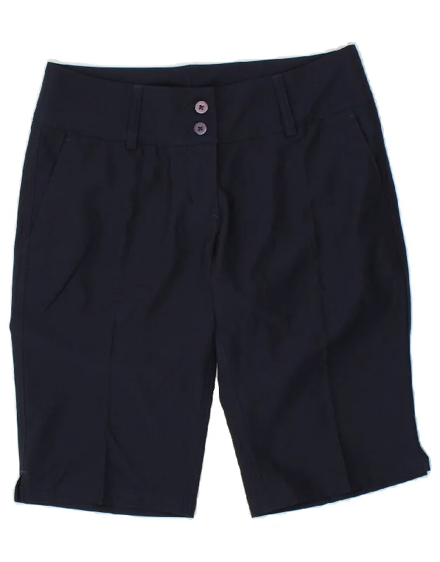 Effortless Dressing ADIDAS Womens Climalite Bermuda Shorts US 2 XS W30  Navy Blue Polyester