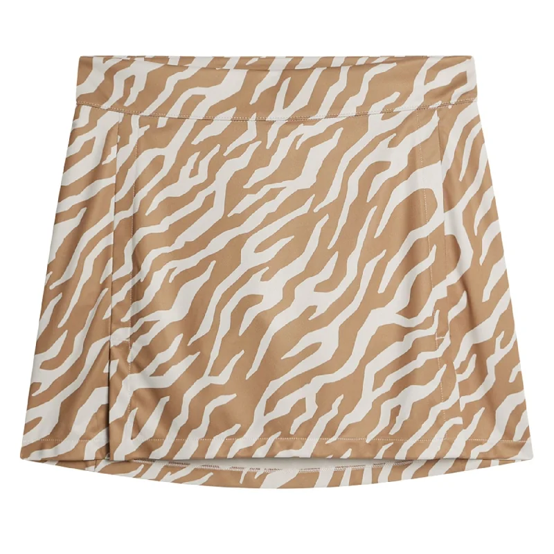 Skirt style Womens Amelie TX Jersey Mid Print Skirt Tigers Eye - SS25