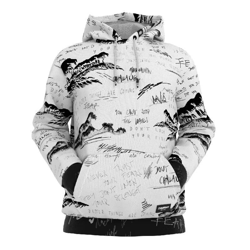 Soft Wear Sketch Waves Hoodie