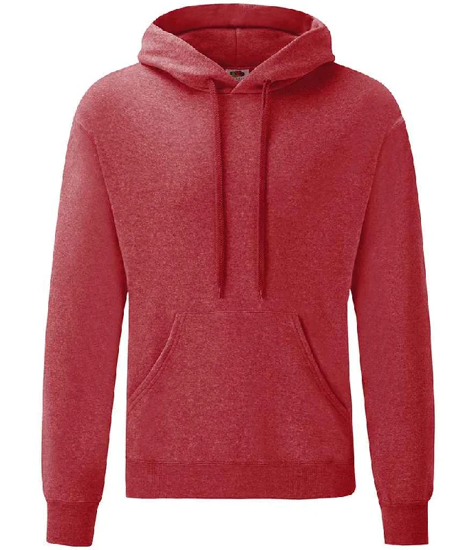 Street Graffiti Design Fruit of the Loom Classic Hooded Sweatshirt | Heather Red