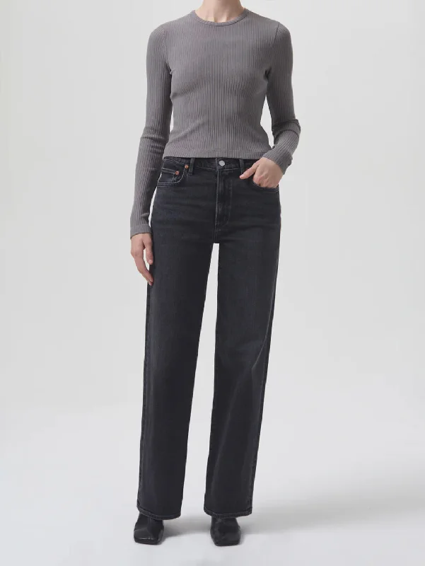 Basic Comfort Harper Mid Rise Straight Jean - Hush